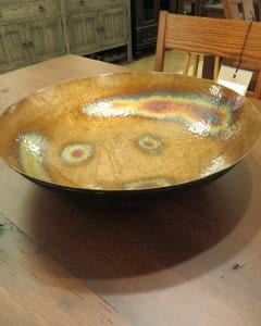 Marbleized Bowl in Gold